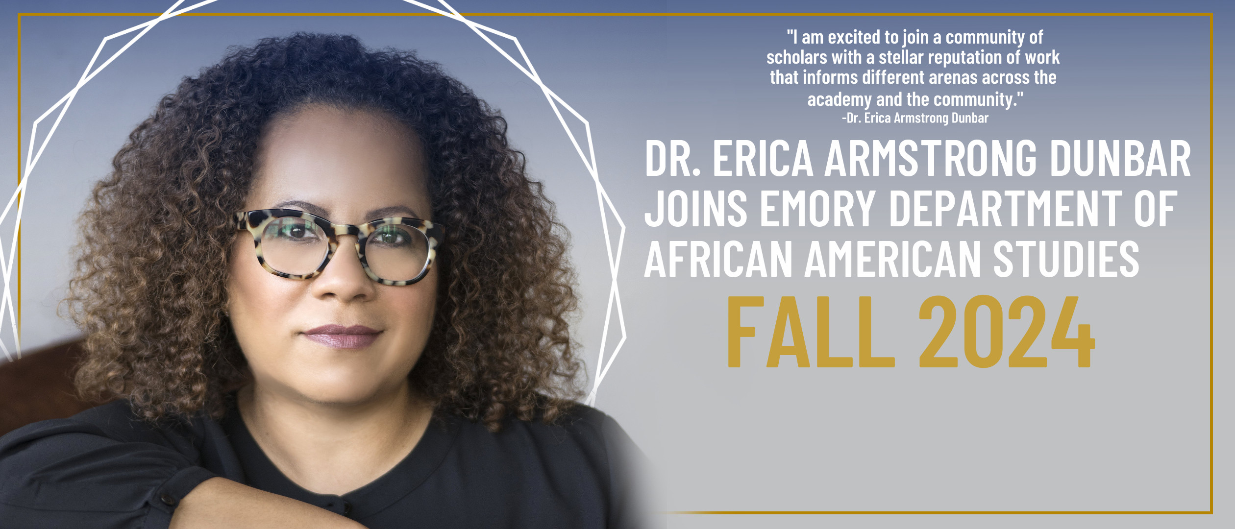 Dr. Erica Armstrong Dunbar joins Emory Department of African American Studies Fall 2024